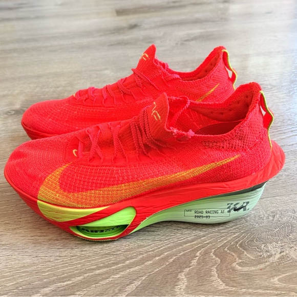 Nike Air Zoom Alphafly Next% 3 Bright Crimson Lime BlastFd8315-600 Size 12